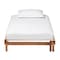 Baxton Studio Bolivia Mid-Century Modern Walnut Brown Wood Expandable Twin to King Bed Frame 245-13449-ZORO - alternate 2